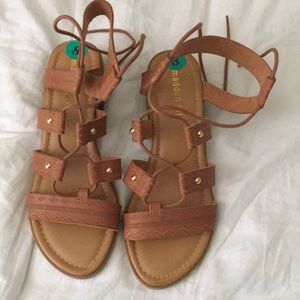 Brand new brown gladiator sandals!